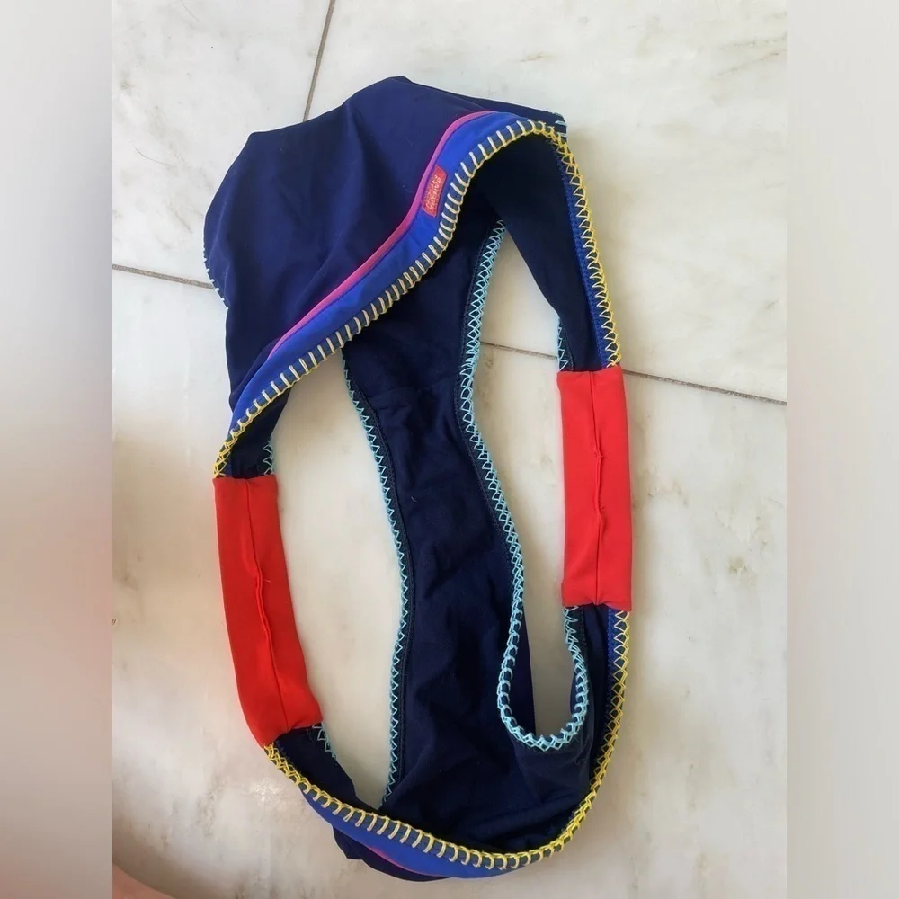 Banana Moon navy blue bikini bottom with multicolor accents size euro 44, US XL - Picture 4 of 4